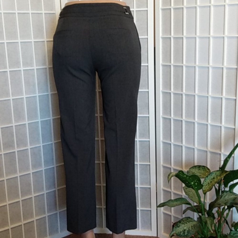 *Sharagano Women's Charcoal Gray Straight Leg‎ Dress Pants Size 6P - Picture 12 of 14